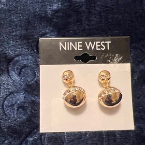 Nine West Gold and Silver Tone Earrings